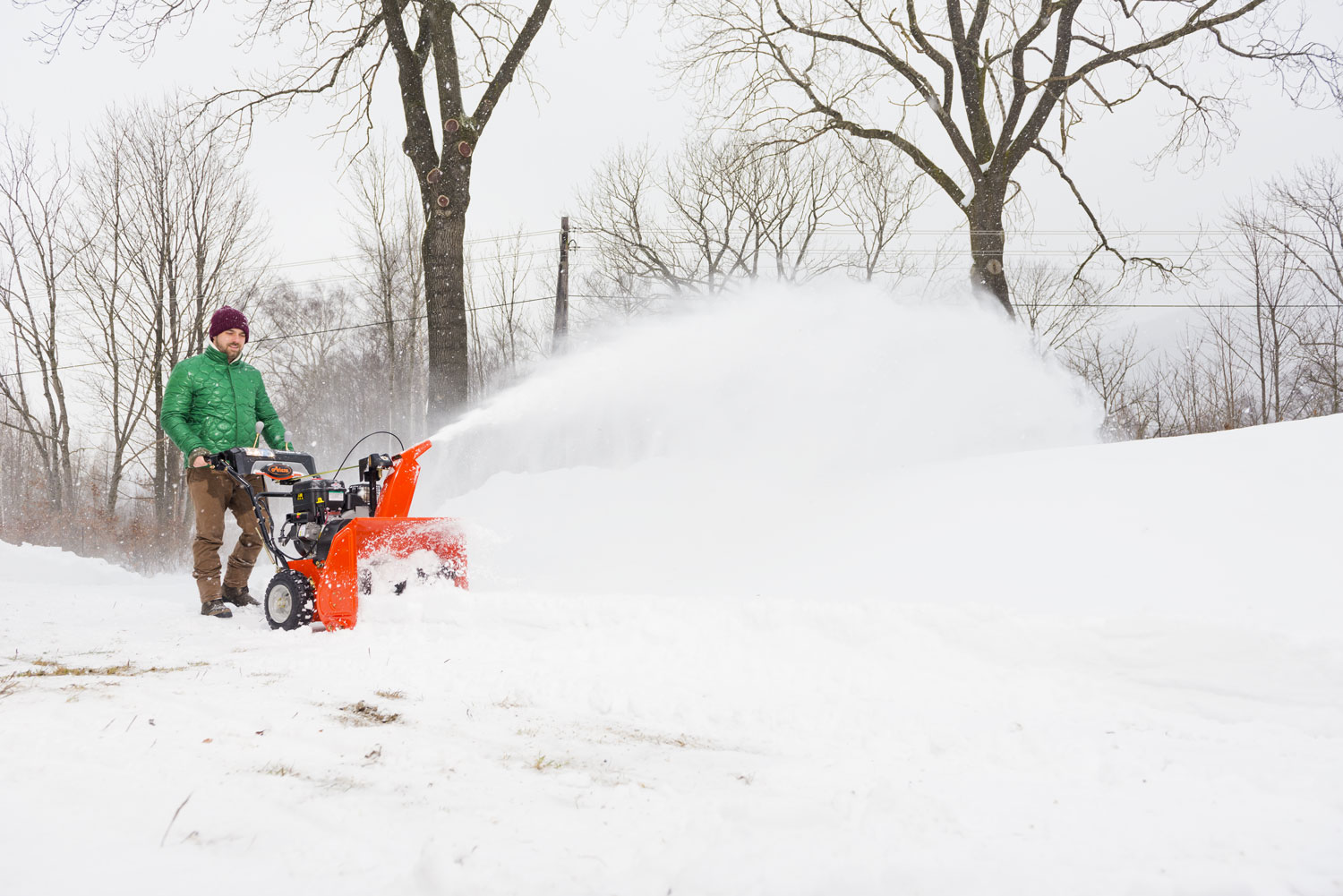 Odklízení i masivních závějí může být hračkou. Foto: Mountfield