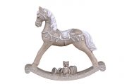 Vánoční houpací koník Rocking Horse Antique Mocca. (Bella Rose)