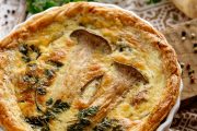 houbový quiche