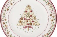 vánoční dekor na porcelánovém talíři
